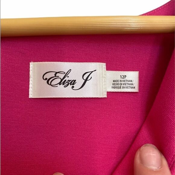 Eliza J Embroidered Pink Sheath Dress 12P - Picture 6 of 6